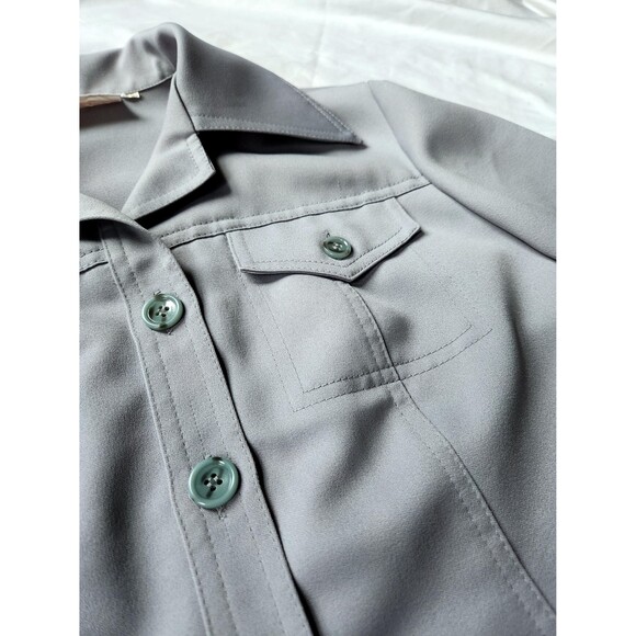 Vintage 1970s Leisure Suit, White Stag, High Waist Wide Leg Pant Suit, S/M - Picture 6 of 16